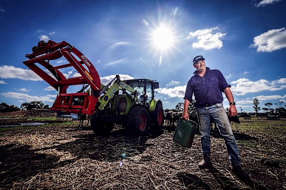 Larpent dairy farmer Mark Billing is facing major price increases due to the rising costs of fuel and fertiliser.