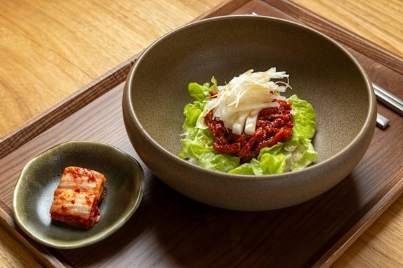 Sogumm’s wagyu bibimbap is more restrained than others.