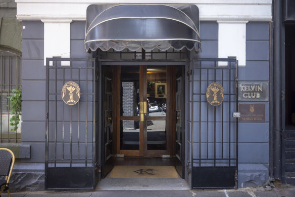 The Kelvin Club’s entrance.