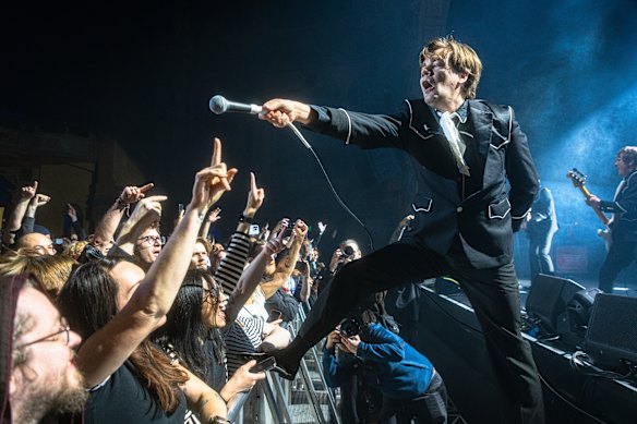 Pelle Almqvist’s on-stage persona is exaggeratedly obnoxious.