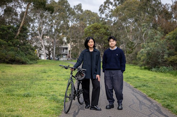 Caleb Lee and Audrey Avianto, two of four young architects who have won a $15,000 prize with their entry to design a...