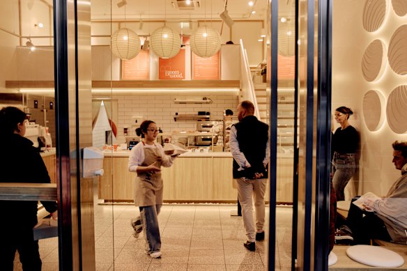 Bloomwood cafe-bakery on Exhibition Street.