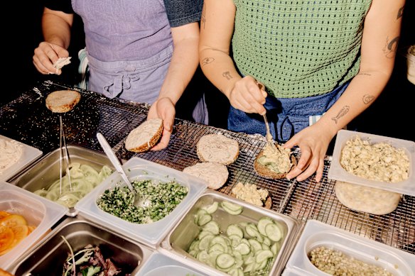 Masses Bagels offers an array of atypical toppings.