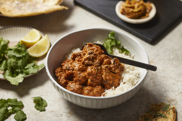 Rich but mildly spiced, butter chicken is a family favourite.