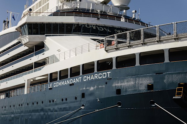 The world's only luxury icebreaker, Le Commandant Charcot, visited Australia as part of an epic voyage.