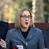 Victorian Premier Jacinta Allan unveiling the government’s youth justice legislation earlier in the year