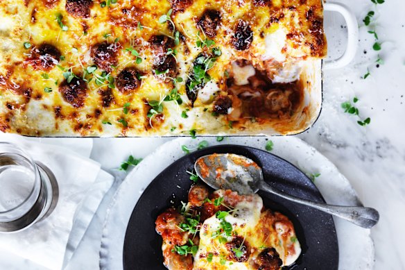 Meatball lasagne