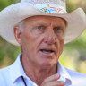 LIV Golf boss Greg Norman among the patrons during a practice round prior to this year’s Masters.