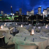 The waterfront strip attracts celebrities from around the globe.