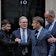 Ukrainian President Volodymyr Zelensky, left, with Britain’s Prime Minister Keir Starmer, French President Emmanuel Macron, and German Chancellor Friedrich Merz on the doorstep of 10 Downing Street in London on Monday.