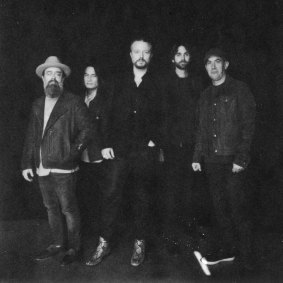 Jason Isbell (centre) with his band the 400 Unit.