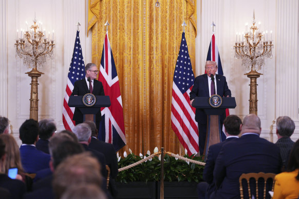 A ótica do encontro entre Keir Starmer e Donald Trump estava quente, apesar de alguns desacordos.