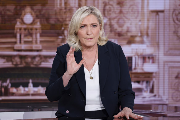 French far-right presidential candidate Marine Le Pen.