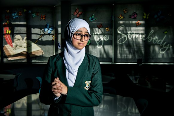 Azka Ishfaq, a year 12 graduate of Beverly Hills Girls High School, hopes to be an English secondary teacher.
