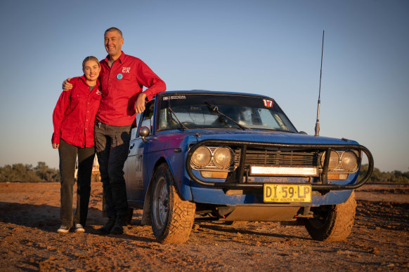 Emma Whiddett with her father Scott have participated in the Outback  Car Trek.  Emma was the first young woman to join, and now many other women are signing up.