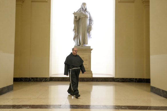 Franciscan Friar Paolo Benanti discusses AI with Pope Francis.
