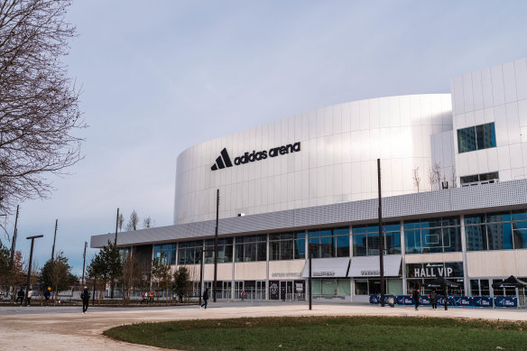 An artist’s render of the Adidas Arena, the only permanent new sports venue constructed in central Paris for the Games. 