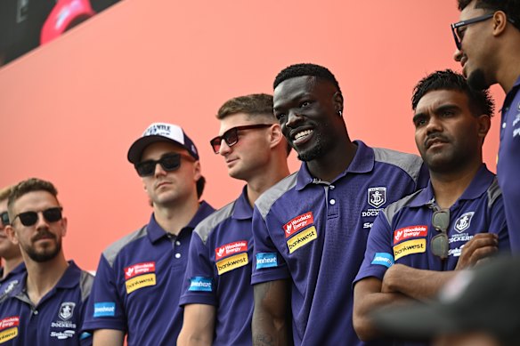 The Dockers players were on the main stage on Friday, come Saturday they’ll be on the big stage.
