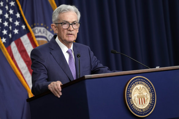 US Federal Reserve chairman Jerome Powell.