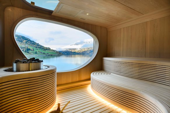 Sauna with a view.