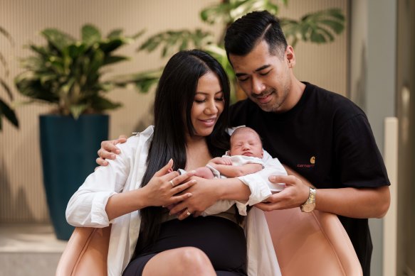 Baby Lucas was born on Monday to parents Kerstin and Matthew Nieto.