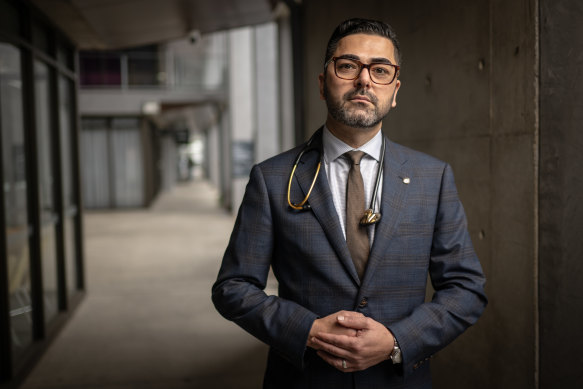 Dr Matthew Isfahani, a GP and former junior doctor at Concord and Canterbury hospitals.