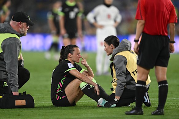 Raso gets a concussion check.