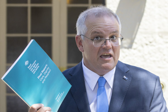 Prime Minister Scott Morrison said responding to the report would be a test for government.