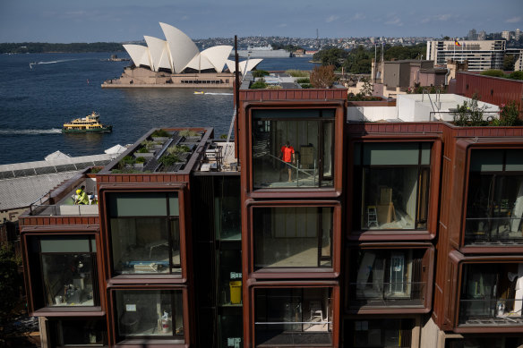 The redevelopment of the Sirius building nears completion.