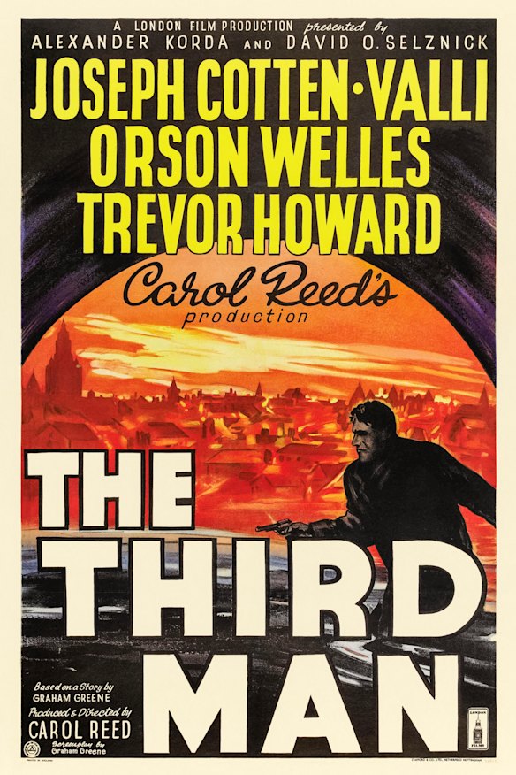 A poster for The Third Man, consistently rated by critics as the all-time greatest British film. 