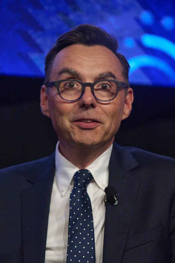 Tim Bullard, the chief executive of the Australian Institute for Teaching and School Leadership speaks during the panel discussion.