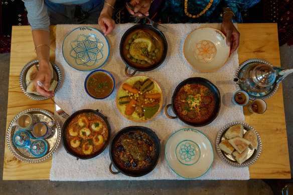A homestyle North African feast at Cafe Tanja.