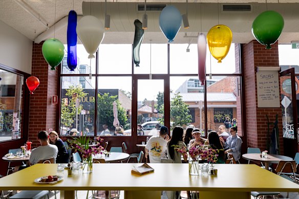 Glass balloons by artist Ruth Allen.