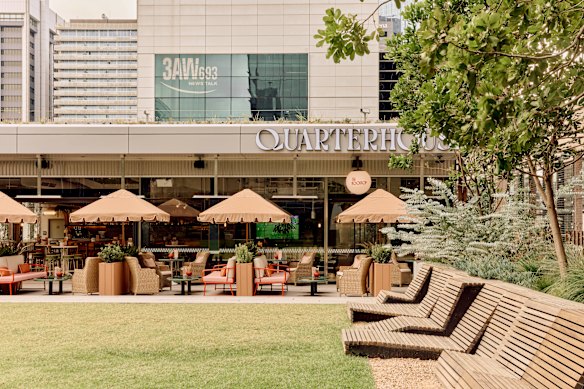Quarterhouse will be grand final central up on the grassy rooftop space.