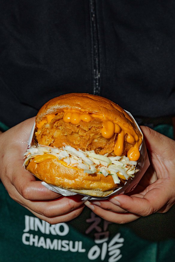 The original fried chicken burger.