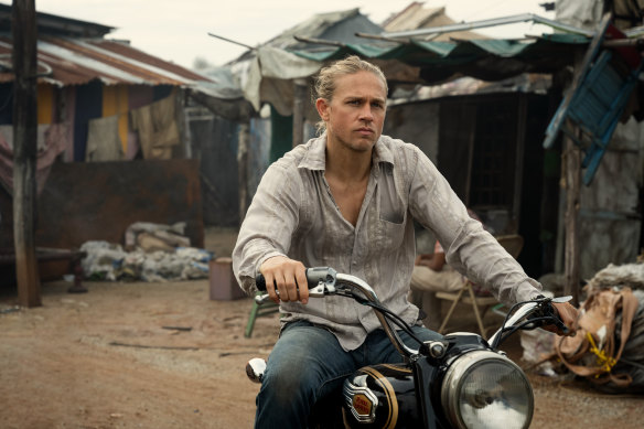 Man on the run: Charlie Hunnam as Lin, a former junkie, bank robber and prison escapee who finds a new life, and renewed sense of purpose, in the slums of 1980s Bombay.