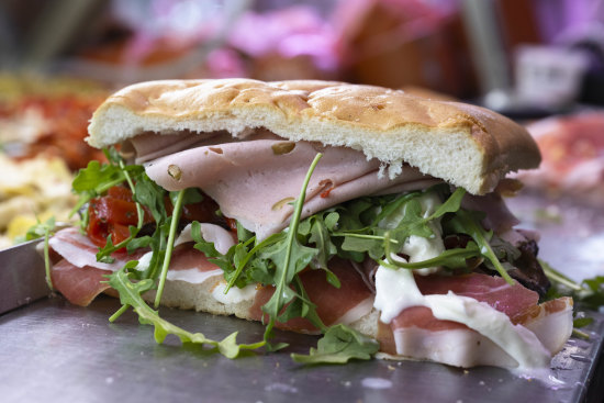 You can choose your own sandwich fillings from the deli counter.