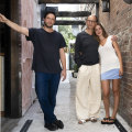 Charles Babinski, Igor “Iggy” Ivanovic and his daughter, Mishka Ivanovic, who are taking over the old Three Blue Ducks site and turning it into Cafe 123 and Bar Buci in Bronte.
