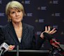 Julie Bishop as ANU Chancellor last year. She resigned from the role yesterday.