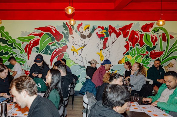 Joy Korean Fried Chicken during opening week. 