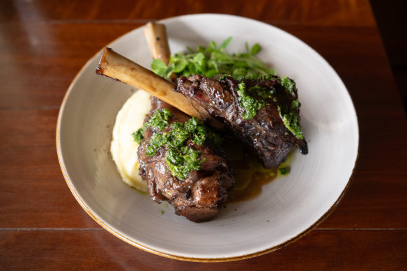 The lamb shanks are the culinary equivalent of electric blankets, bed socks, open fires and knitted beanies.