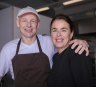 Michael Klausen and Elise Cook at The Bakery on Glenayr, Bondi.