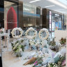 The memorial site at the Westfield Bondi Junction shopping centre in Bondi,  Sydney, which was removed after trade on May 1