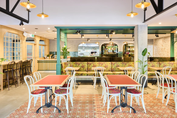 Miss Van’s bright and breezy dining room. 