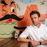 Chef-restaurateur Andrew Burns at his burger shop 2 Smoking Barrels, following the closure of his hatted Wollongong restaurant Babyface Kitchen.