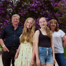 Duncan and Liz Davies with their daughters Arianne (left) and Catie.