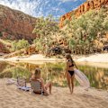 Outback beach … Ormiston Gorge waterhole.