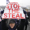 “Stop the steal!” A supporter of impeached South Korean President Yoon Suk Yeol shouts slogans during a rally to oppose his impeachment near the presidential residence in Seoul, South Korea.