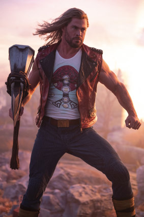 Chris Hemsworth in Thor: Love and Thunder.