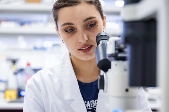 UTS research student Raissa Gill is looking into how bushfires affect water quality.